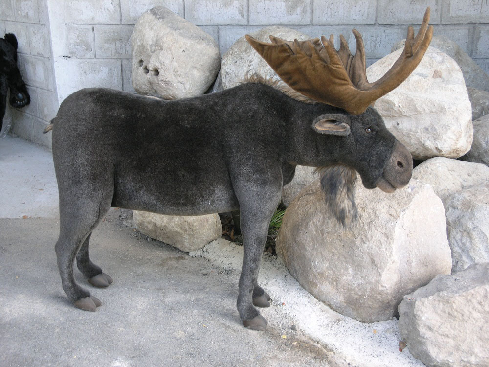 life size moose stuffed animal